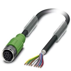 菲尼克斯连接器电缆SAC-8P- 5,0-PUR/M12FS SH - 1522888