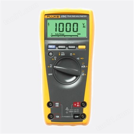 福禄克FLUKE 179C专业级真有效值交直流电压电流测量手持式数字万用表