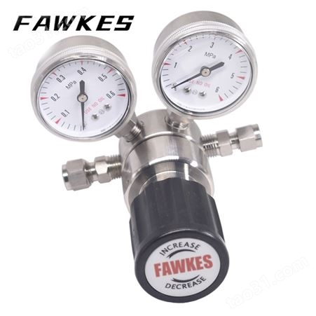 FAWKES不锈钢气体减压阀 福克斯空气、氮气、天然气减压阀