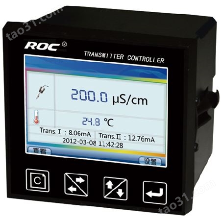 ROC 电导率 电阻率 TDS 温度在线分析仪