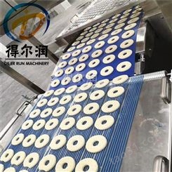 甜甜圈裹巧克力生产线 威化饼干上浆涂层机 得尔润专业生产厂家
