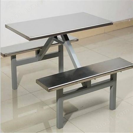 学校四人食堂餐桌椅不锈钢材质合理 东莞康胜厂家定做
