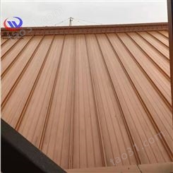 隐藏式屋面板65-430型 彩铝瓦铝镁锰板 金属屋面防水板