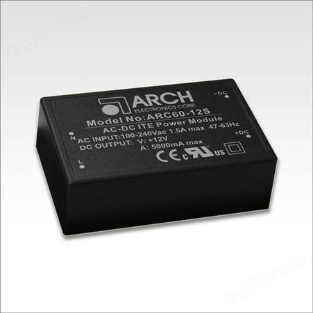 交换式电源模块ARC60系列ARC60-24S-A2 ARC60-12S-A2