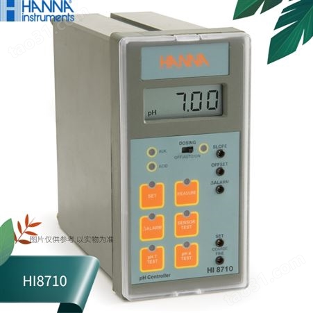 HI8710哈纳HANNA镶嵌式酸度控制器汉钠酸度计