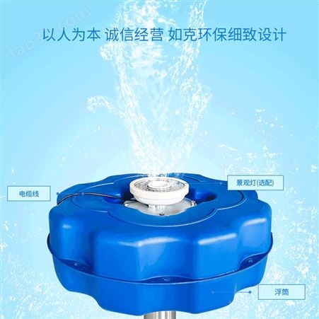 RPQ1500伞形喷泉曝气机 水质改善增氧装置