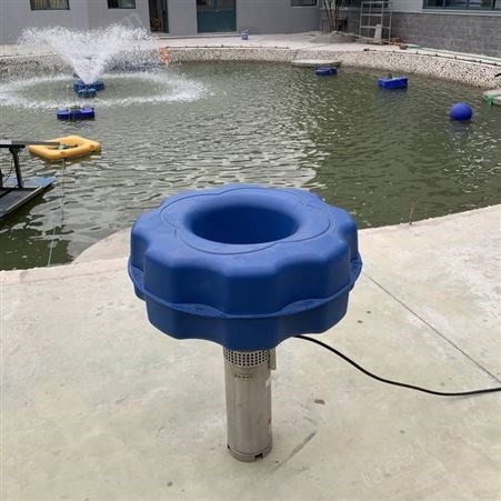 不锈钢材质提水式曝气增氧设备 RPQ喷泉曝气机 浮筒式安装增氧机 RPQ河道增氧设备