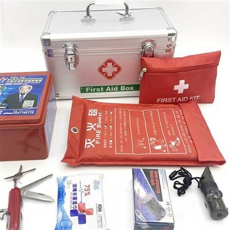 供应长期销售 家庭应急救援箱12件套 消防应急救援箱