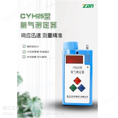 CYH25 氧气测定器 便携式氧气浓度测定器 便携式氧气报警仪 便携式氧气浓度报警仪