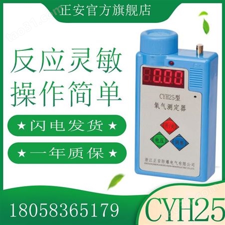 浙江正安氧气测定器气体分析仪CYH25