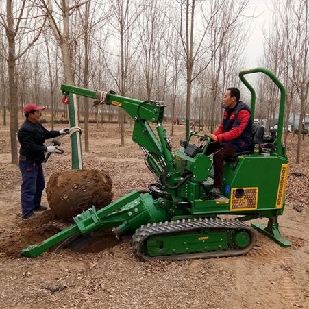 高成活率挖树机  新型苗圃移栽机 履带式活树移植机中铠厂家