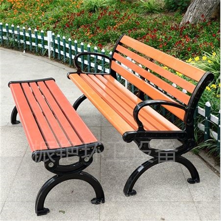 公园椅厂价直供户外公园椅 公园木塑座椅排椅长椅定制