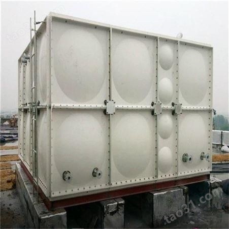 春田环保 安装定制 组合式玻璃钢水箱 工厂80立方玻璃钢蓄水箱 防漏