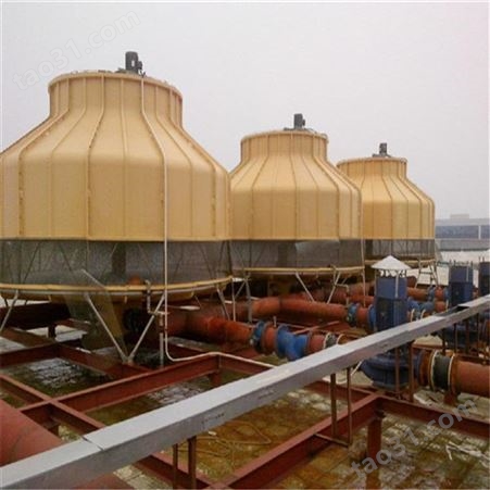 春田环保 生产制做 低噪音玻璃钢冷却塔 圆形逆流式降温塔 来图定制