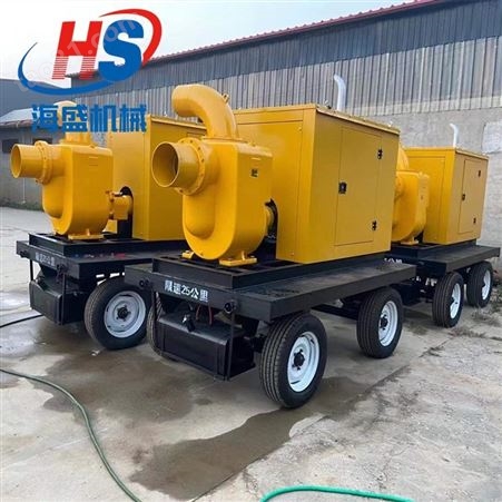 海盛柴油泵车 移动8寸自吸泵车 多缸柴油排涝泵车