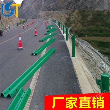 青海 高速公路波形护栏 热镀锌双波三波喷塑公路波形护栏 安装