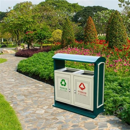 分类垃圾桶 小区冲孔垃圾桶 户外物业环保垃圾箱