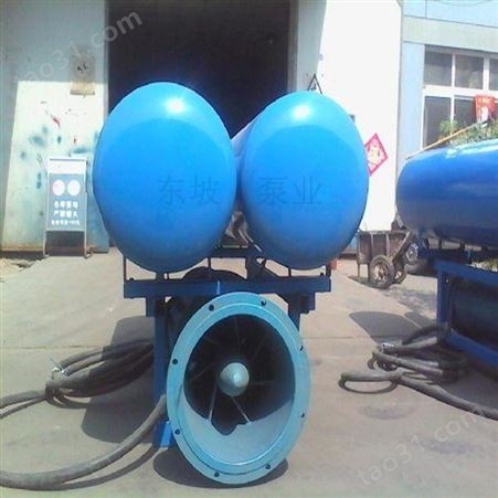 天津轴流泵 变频潜水轴流泵价格 河道用浮筒式潜水泵