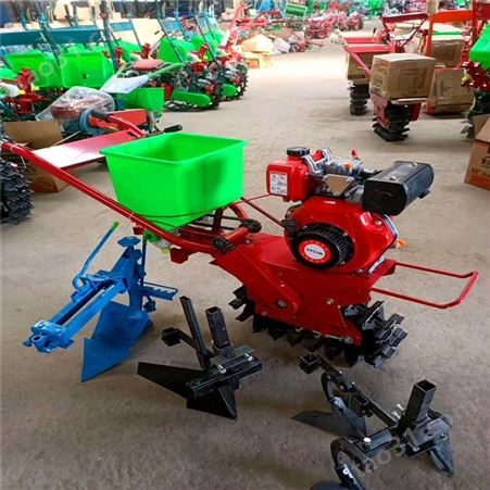 优民厂家价格 柴油汽油带犁翻地机 手扶履带式微耕机 多功能施肥播种机