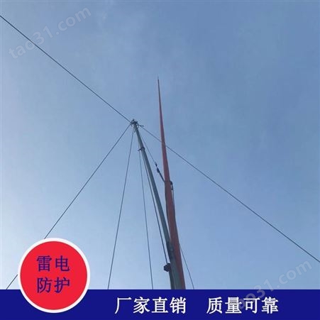 上海18米气象观象台避雷针 通讯机房避雷针 气象雷达专用玻璃钢避雷针 陕西伟信供应