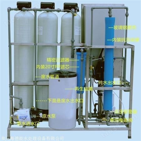 水处理反渗透水处理设备去离子水高纯水学校商务直饮纯净水设备厂家
