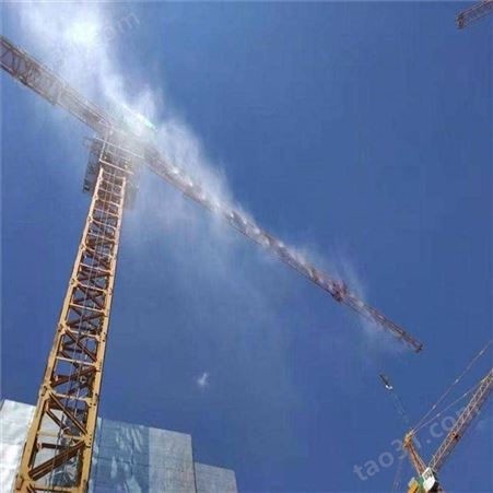青海海北工程环保塔吊喷淋工地除尘降湿塔吊喷淋现货批发
