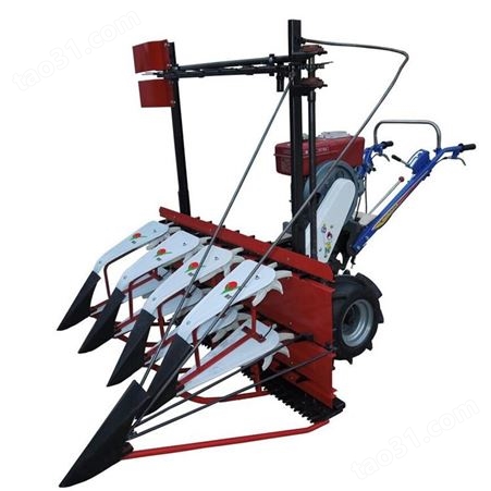 万轮  四轮驱动割晒机农田高架秸秆收割机小型手推式芦苇玉米秸秆收割机 不同宽幅收割割晒机