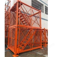 众鹏 施工安全梯笼  框体式梯笼 防城港市墩身梯笼图片 组合式梯笼