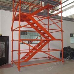 众鹏机械 高墩施工用安全爬梯 建筑承插式安全爬梯 挂网式安全爬梯 支持定制