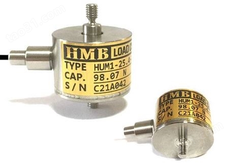 代理日本HMB拉压力传感器HUM1-24-20K/HUM1-24-200K试验机用传感器