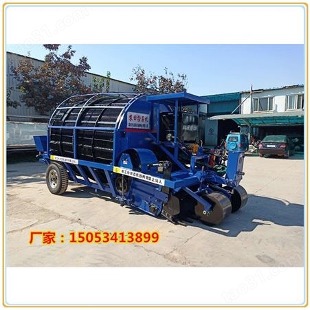 农用拖拉机牵引式农田捡石机 自动装车荒地捡石机销往新疆ZP