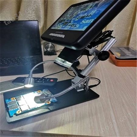 申宏数码工业电子显微镜手机维修用USB手持放大镜带灯高倍高清扩大镜