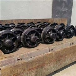 贵州供应矿车轮对 轮径300矿车轮对 900铸钢矿车轮对