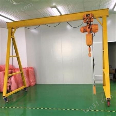 理顿LD-LMJ3吨手拉葫芦移动吊架厂家 可拆装移动吊架图 4.5米高门式龙门架