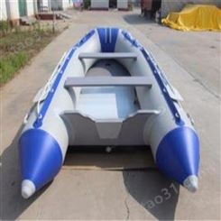 驰庭可折叠式充气冲锋舟 便携式铝合金底橡皮冲锋舟