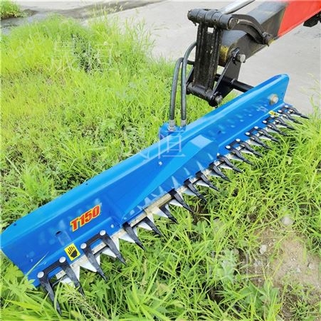 小型挖掘机打草碎枝机 定做河道护坡打草机 微挖属具除草机