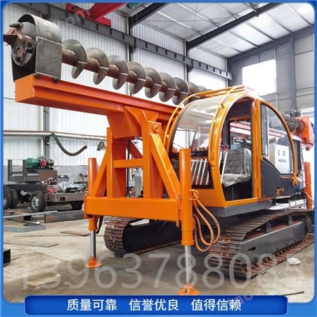 生产加工大型螺旋钻机 改装螺旋钻机履带式建筑工程钻孔机  6-12米螺旋挖钻孔机
