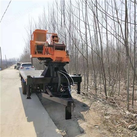 拖拉机自备吊 拖拉机改装平板随车吊 园林绿化移树搬运吊厂家