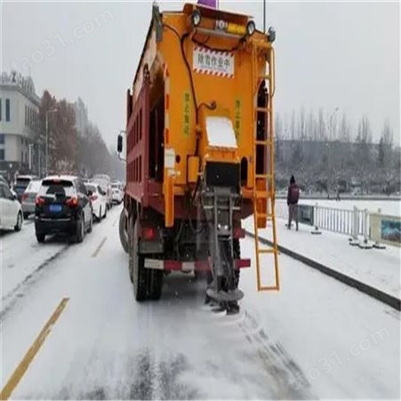 黑龙江鸡西 高速公路融雪撒布机视频 破冰撒盐设备