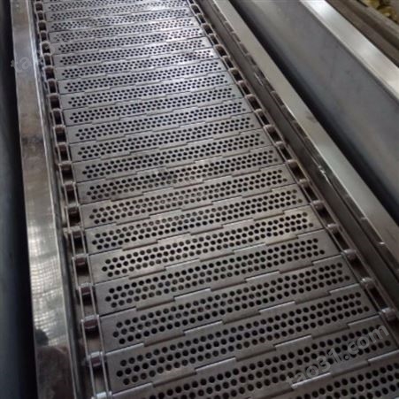 非标定制生产不锈钢冲孔链板 清洗机输送网带