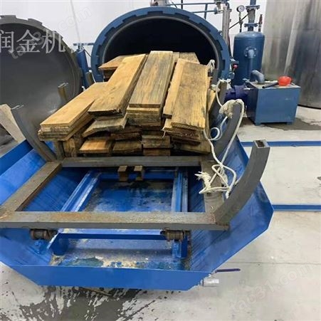 木工机械设备 新型木材防腐机械制造厂家 不锈钢木材防腐罐润金机械