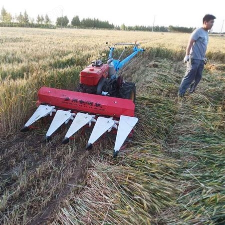 1米两层链条手扶拖拉机用麦稻黑麦草药材蔬菜割晒机割草机