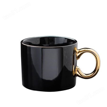 己米生活陶瓷马克杯定制 奶茶广告杯 陶瓷杯来图定制logo 礼品杯陶瓷杯