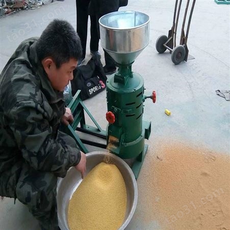 大型碾米机厂家 大产量谷子打米机 磨米机视频效果