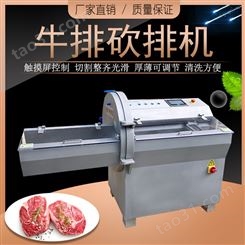 大排切片机JY-21K 大型砍排机厂家 培根冻肉切片机 烧烤肉串切片