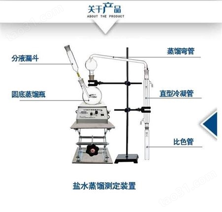 蒸馏测定装置 盐水蒸馏器 蒸馏测定仪器 韦斯