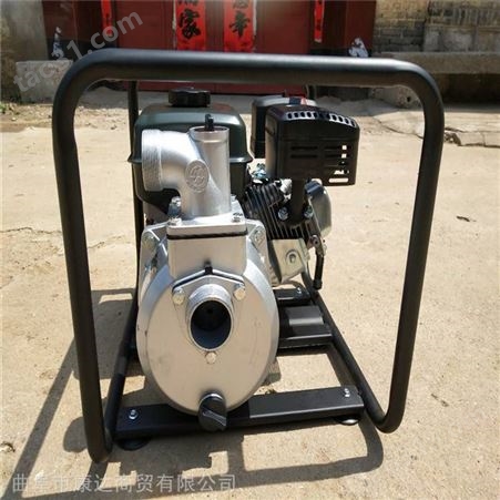 汽油大功率抽水泵 多功能管道泵 省油污水防汛抽水泵