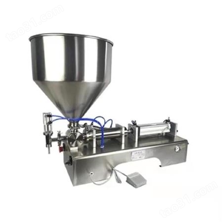 百科液体灌装机 半自动酸奶灌装机 小型液体膏体两用灌装设备