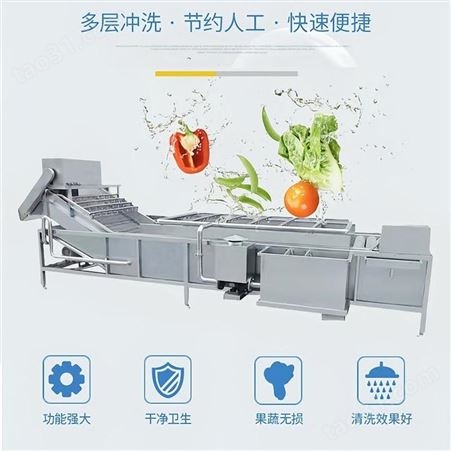 小柿子樱桃清洗机器 水果清洗机 煜昊机械