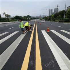 重庆市政道路划线 朝中建筑 合川道路划线